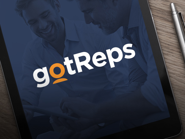 Visual Identity, User Interface, UX and Website Design for GotReps. A Global Staffing Agency